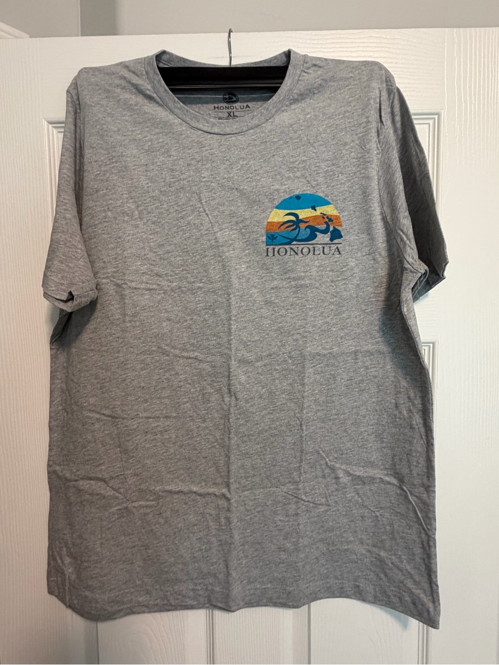 Honolua Men's Gray Short Sleeve Graphic Tee